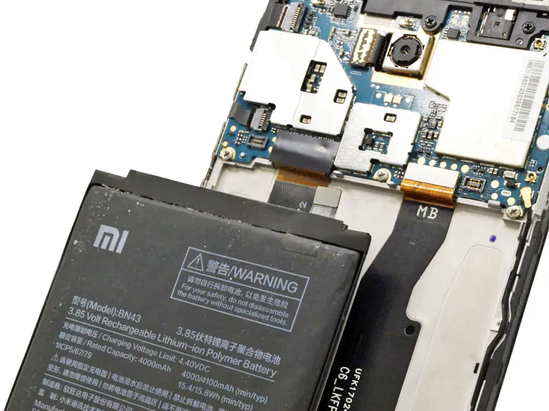 Установка новой батареи Xiaomi